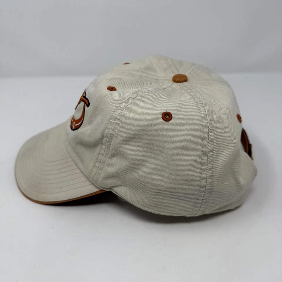 Gorra de colección Texas Longhorns con tirantes NCAA crema naranja quemado Foto 2 de 4