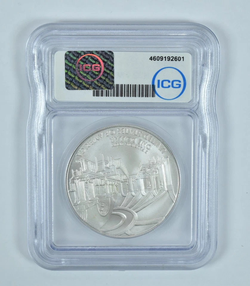 2005-P John Marshall Commemorative Silver Dollar MS70 ICG - Image 2 of 4