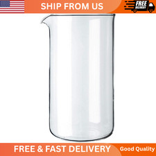 34oz Borosilicate Glass Spare Carafe for French Press High-Heat Resistant
