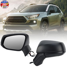 Left Driver Side Mirror Compatible Side, Black-3 Pins: Non-Heated