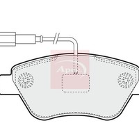 Alfa Romeo Mito 955 2008-2018 BremsbeläGe Vorne (R90) Apec