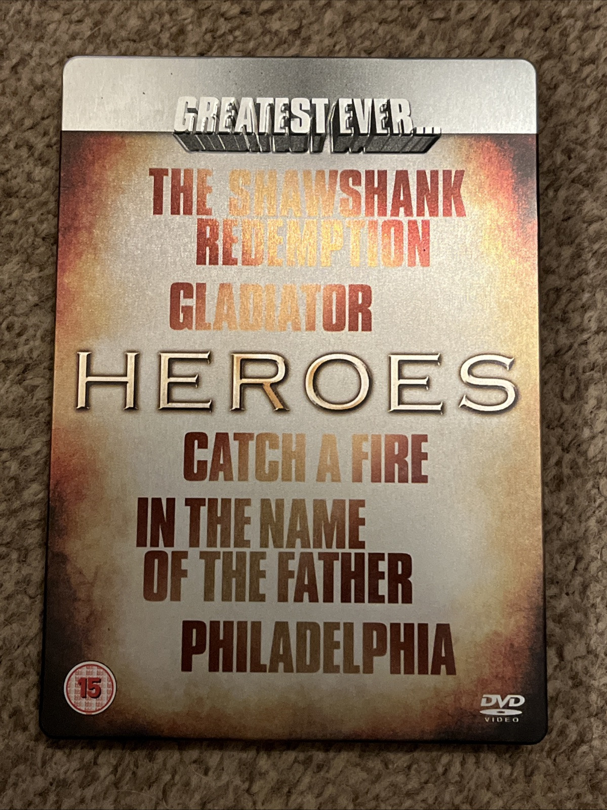 Greatest Ever Heroic Movies Collection Steelbook DVD Gladiator Shawshank ￼