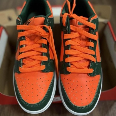 Size 8 - Nike Dunk Low Miami Hurricanes for sale online | eBay