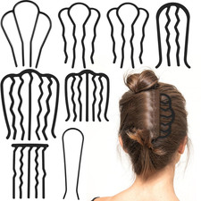 8 Piece U-Shape Hair Combs for Women'S French Twist Updo and Bun Vintage Styling