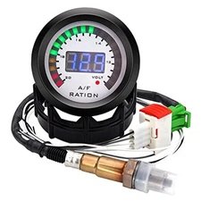  2-1/16" 52mm LED Digital Air/Fuel Ratio Gauge Racing with Narrowband O2 