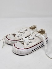 Converse All Star Low-Top White Chuck Taylor Sneakers Shoes Infant Size 5
