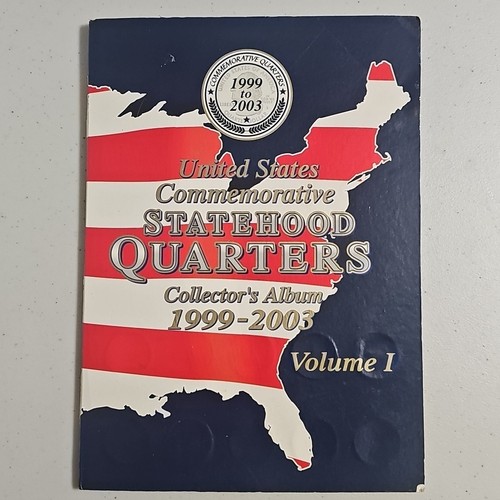 U.S. Commemorative Statehood Quarters Vol 1 Collector's Album 1999-2003 Complete