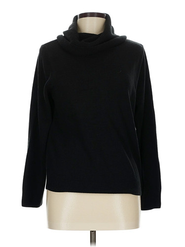 The Tog Shop Women Black Turtleneck Sweater L