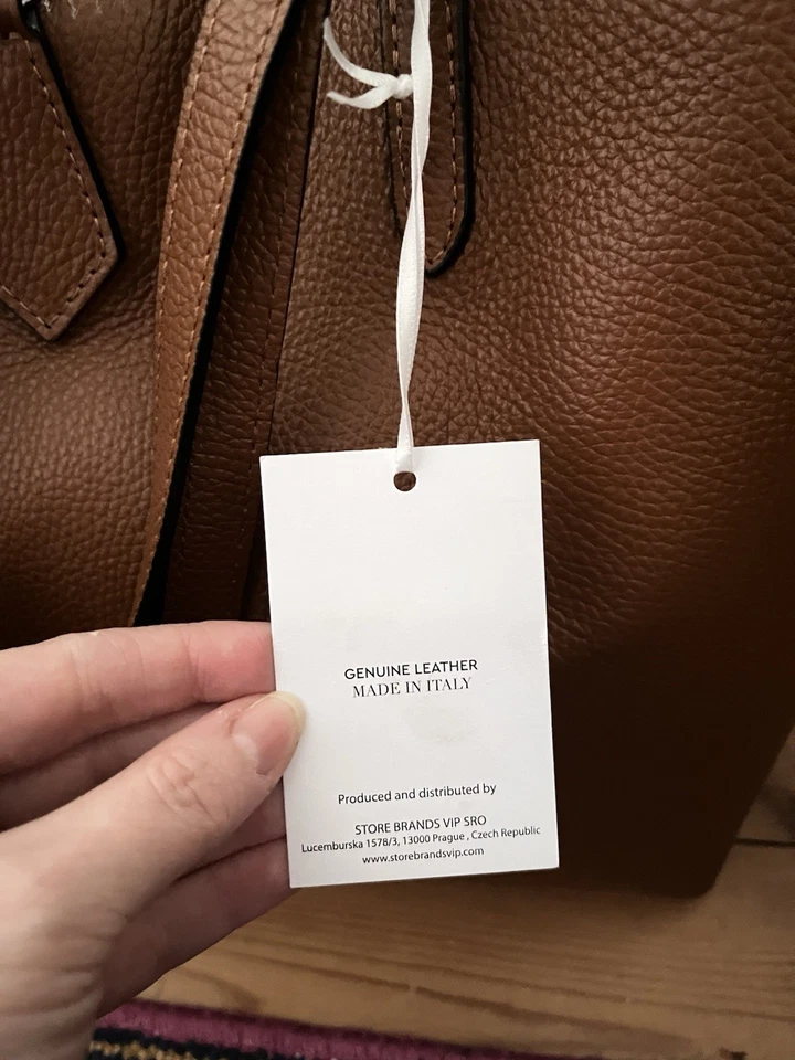 Isabella Rhea Tote Bag In Cognac Brown Leather From SS25 Collection - Image 4 of 4