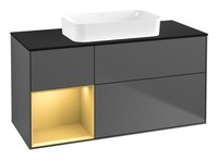 Villeroy & Boch Finion Waschbeckenunterschrank FüR Becken Mittig Regal Links...