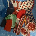 Vintage Fashion Doll Clothes: Dresses, Skirt, Hats Paisley Hippie Fits Barbie HK