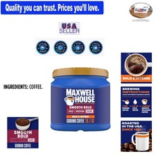 Bold Dark Roast Ground Coffee 26.7 oz Canister Kosher Certified 11.85 per pound