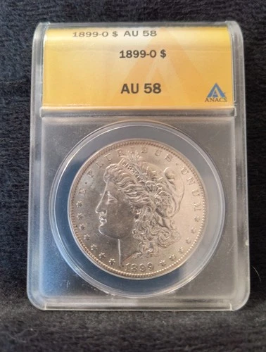 1899-O Morgan Silver Dollar AU58 Beautiful Coin