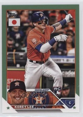 2023 Topps Japan Edition Jade Green 34/75 Korey Lee #83 Rookie RC rx2