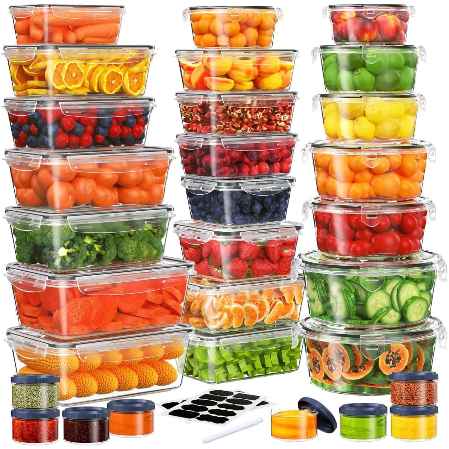 Ultimate 60-Piece Food Storage Set - Airtight, Durable, with Labels & Pen
Opens in a new window or t