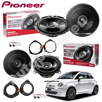 Kit 4 Enceintes Pioneer Avant Arrière Double Cône Pour Fiat 500 6,5" 4 Ω - Photo 1/4