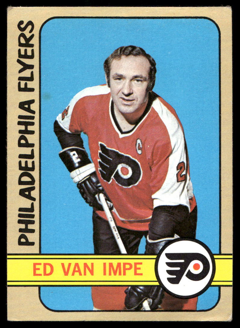 1972-73 Topps Hockey #9 Ed Van Impe Philadelphia Flyers EX-EXMINT NO RESERVE!