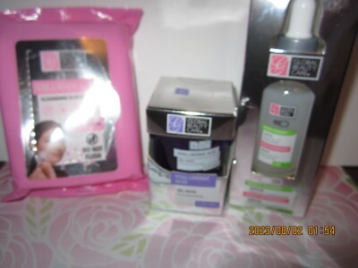 Hyaluronic Acid Gel Mask Multi-Vitamins Serum  & Collagen Face Cleans Cloth New