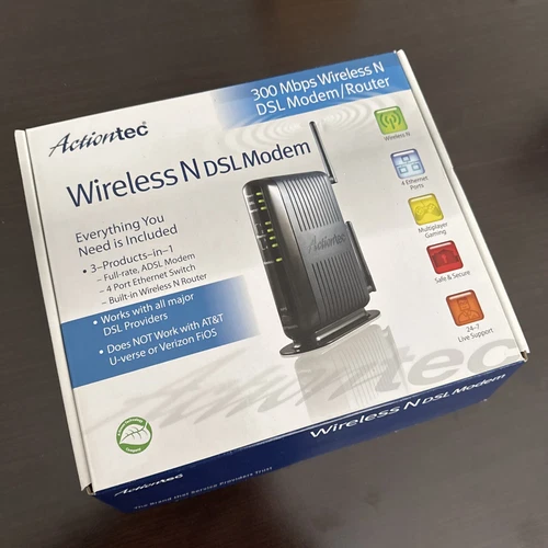 Actiontec GT784WN 4 Port 10/100 Wireless N Router - Picture 1 of 5
