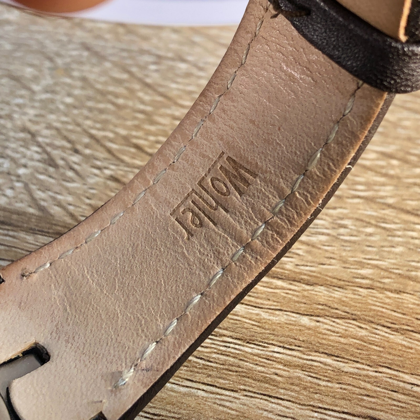 Wohler Mens Silver Tone Automatic Brown Leather Skeleton Watch eBay