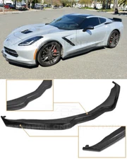 For 14-19 Corvette C7 Z06 Stage 2 Real CARBON FIBER Front Bumper Lip Splitter