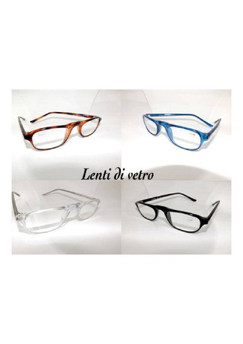 Occhiali per lettura uomo lente in vetro vintage resistenti già pronti da  vicino | eBay