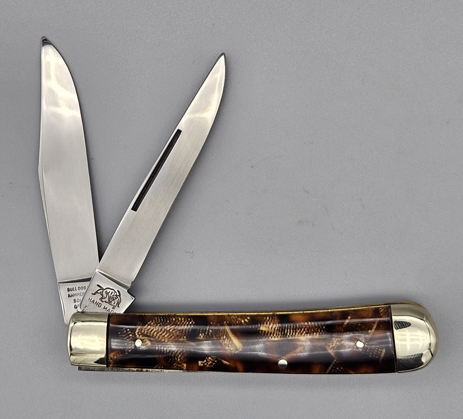 Vintage Bulldog Brand 1st Gen BKC 133 Trapper Jack Duck Feather 2 Blade