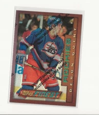 1995-96 Finest Refractors #101 Deron Quint BRONZE - Winnipeg Jets