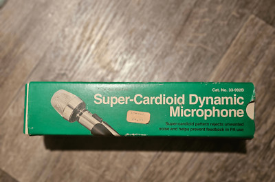 Super Cardioid Dynamic Professional Microphone 33-992D Vintage NEW in Original B