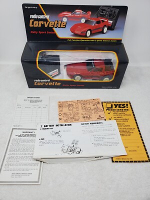Boxed 80s Nikko Radio Control Corvette Kool-Aid Rally Sport Series RDC-24020