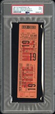 1951 WILLIE MAYS CAREER HIT #1/HR #1/RBI#1 ROOKIE FULL TICKET PROOF GIANTS PSA 2