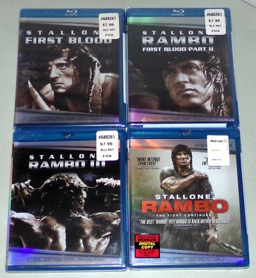 Rambo (Blu-ray) First Blood Part 1 2 III Special Edition Sylvester Stallone NEW