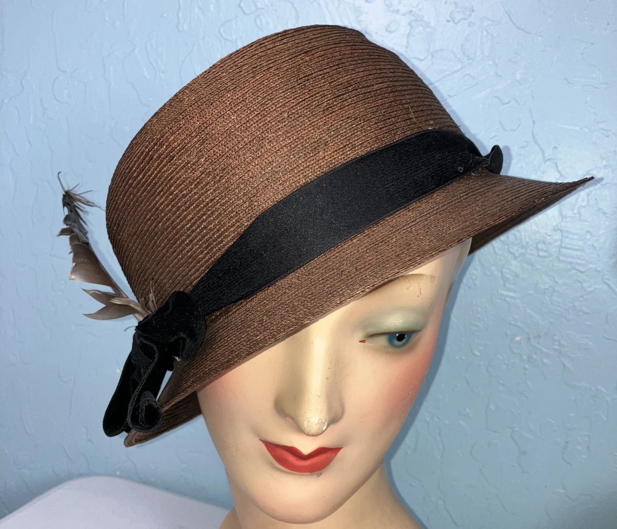 Early 20th Century Vintage Women’s Hand Made Straw Hat Straw Vintage Hats for Women for sale | eBay main image 4