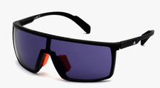 New ADIDAS SP0004 02A Matte Black Sport Shield Sunglasses