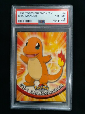 Topps CHARMANDER ヒトカゲ #04 Pokemon 1999TV Pokemon Topps TV Card #04 Charmander - Lightly Played | eBay