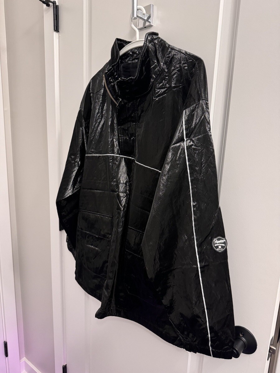 スノーボード bsrabbit LEATHER ANORAK JACKET BLACK L bsrabbit LEATHER ANORAK JACKET BLACK L