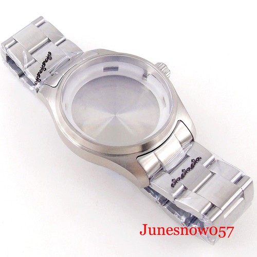 Polit Watch Case 39MM Big Crown Fit NH34 NH35 NH36 ETA2824 PT5000 Sapphire Glass - Picture 16 of 30