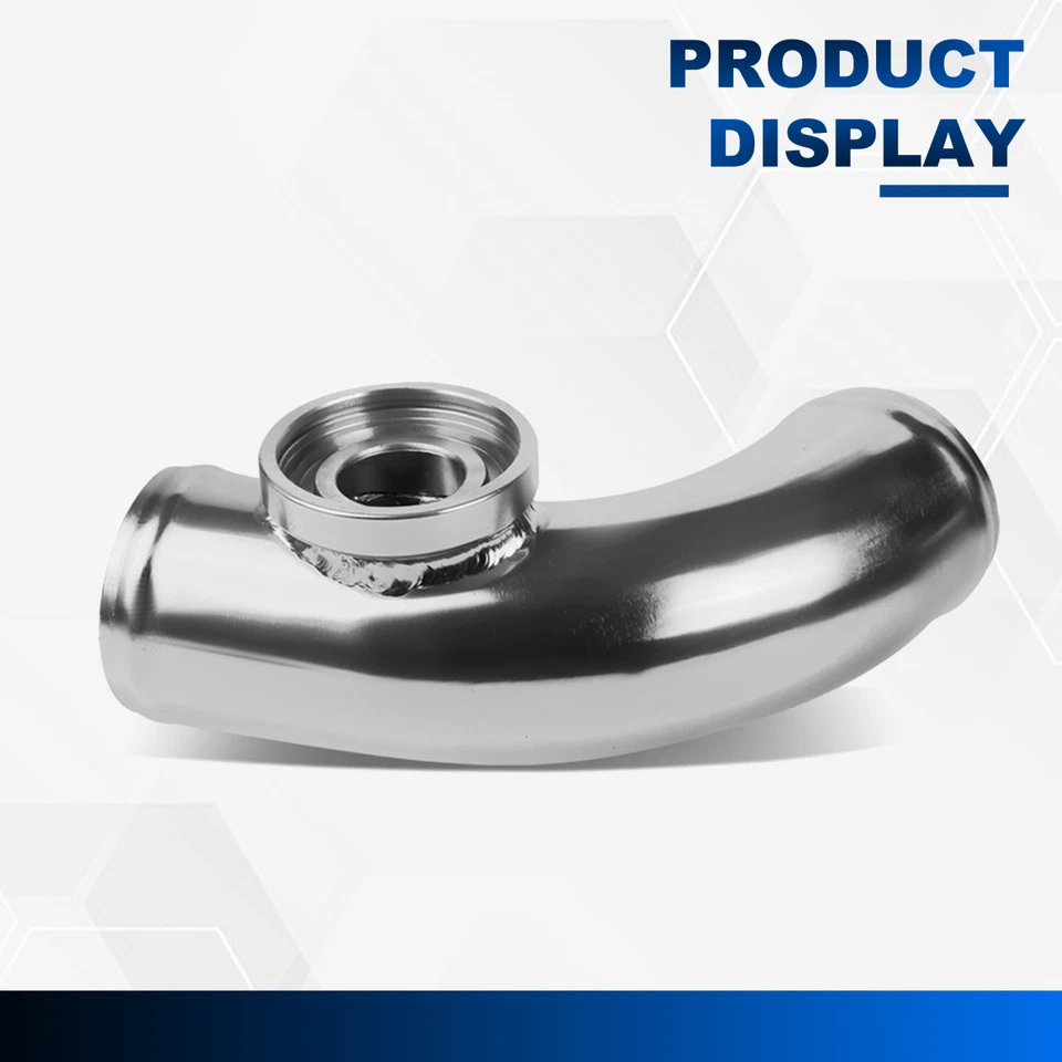 SILVER TYPE-SSQV 2.5" 80 DEGREE TURBO BLOW OFF VALVE FLANGE PIPE/PIPPING ADAPTOR - Image 2 of 4
