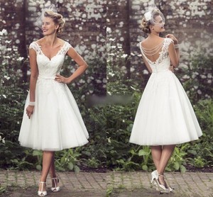 bridal dress short length