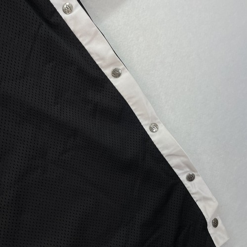 Vintage ADIDAS Tear Away Basketball Mesh Warm Up Jersey Size XL Black White EUC - 第 3/14 張圖片