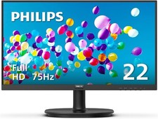 PHILIPS 22  Class Thin Full HD 1920 x 1080 75Hz Computer Monitor