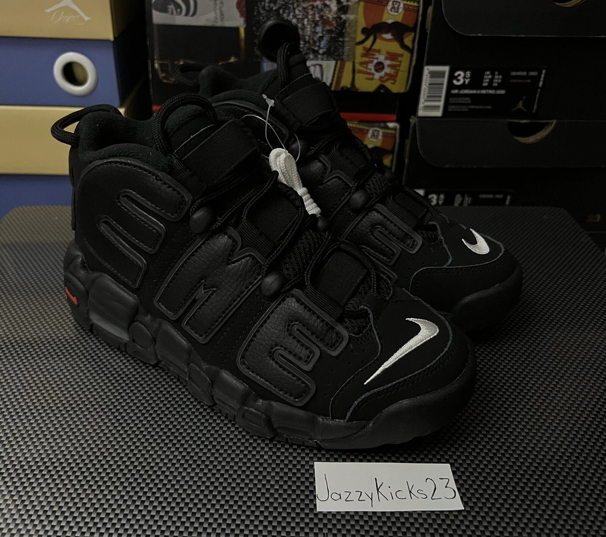 Air more shop uptempo triple black
