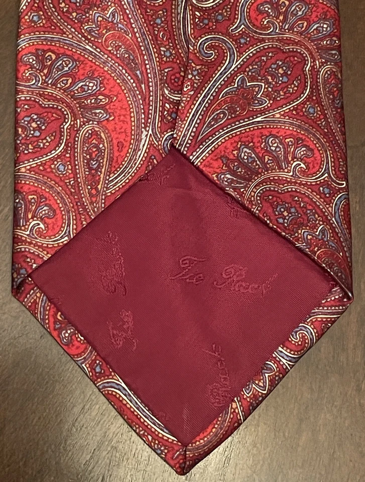 Corbata Luca Franeini 100 % seda para hombre hecha en Italia Foto 2 de 4