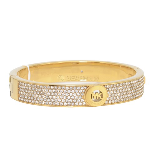 MICHAEL KORS ROX GOLD TONE BAGUETTE CRYSTAL,GEM STONE,BRACELET
