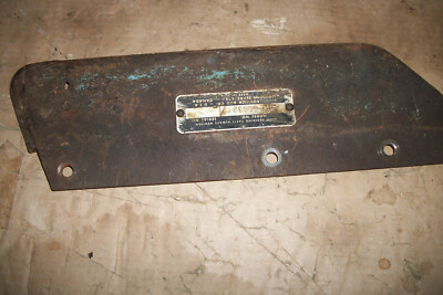 Sears David Bradley 725 mower deck end plate
