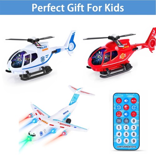 Ferngesteuertes Flugzeug, Spielzeugflugzeug,Fernbedienung mit Lichtern & Musik - Bild 1 von 38