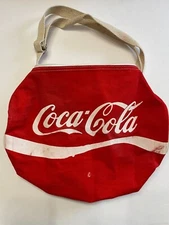 Vintage Coca-Cola, "It's the Real Thing" Zipper Duffle Bag/Backpack/Gym Bag 14”