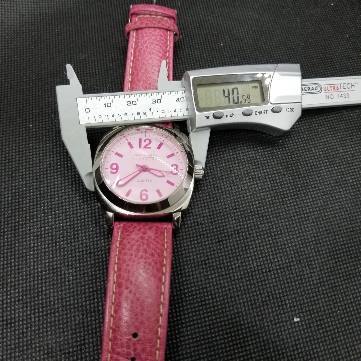 Joan Rivers Classics V377 Womens Silver Tone Pink Leather  display picture 3