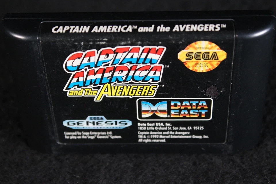 Sega Genesis Captain America and the Avengers Marvel vintage game loose 1992 - Image 4 of 4
