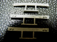 (3 )Semi-Trailer Rear Sills With Tail Lights & ICC Crash Bar for 1/87 Trucks